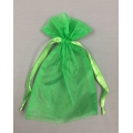 Organza Bags Apple Green (12) 6" x 9"